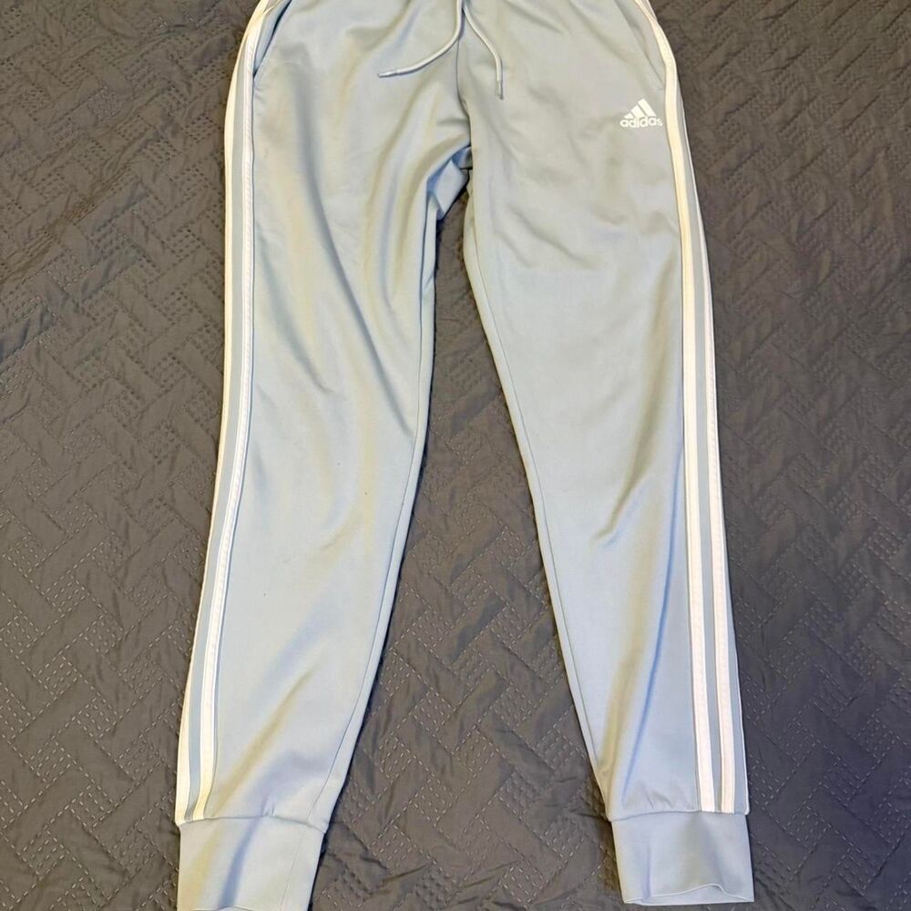 Women’s Size small Baggy Y2K Light blue Adidas Joggers